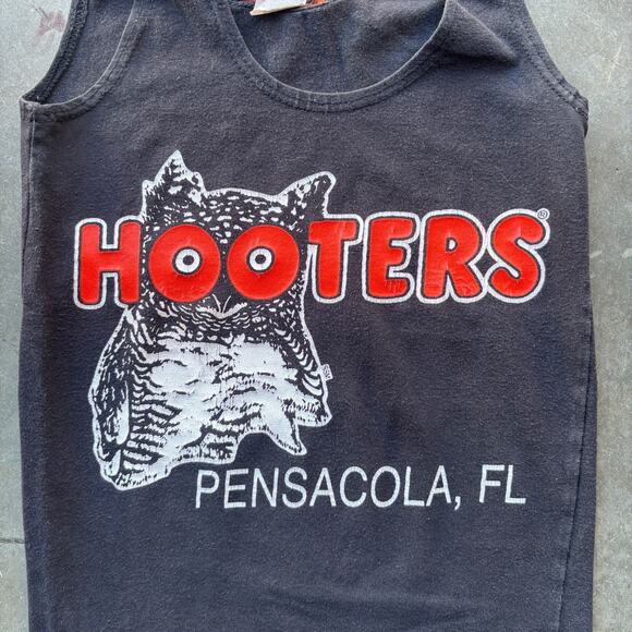 Hooters Uniform Set Tank Top & Shorts PENSACOLA, FL Women's Size XS Black - Picture 3 of 15